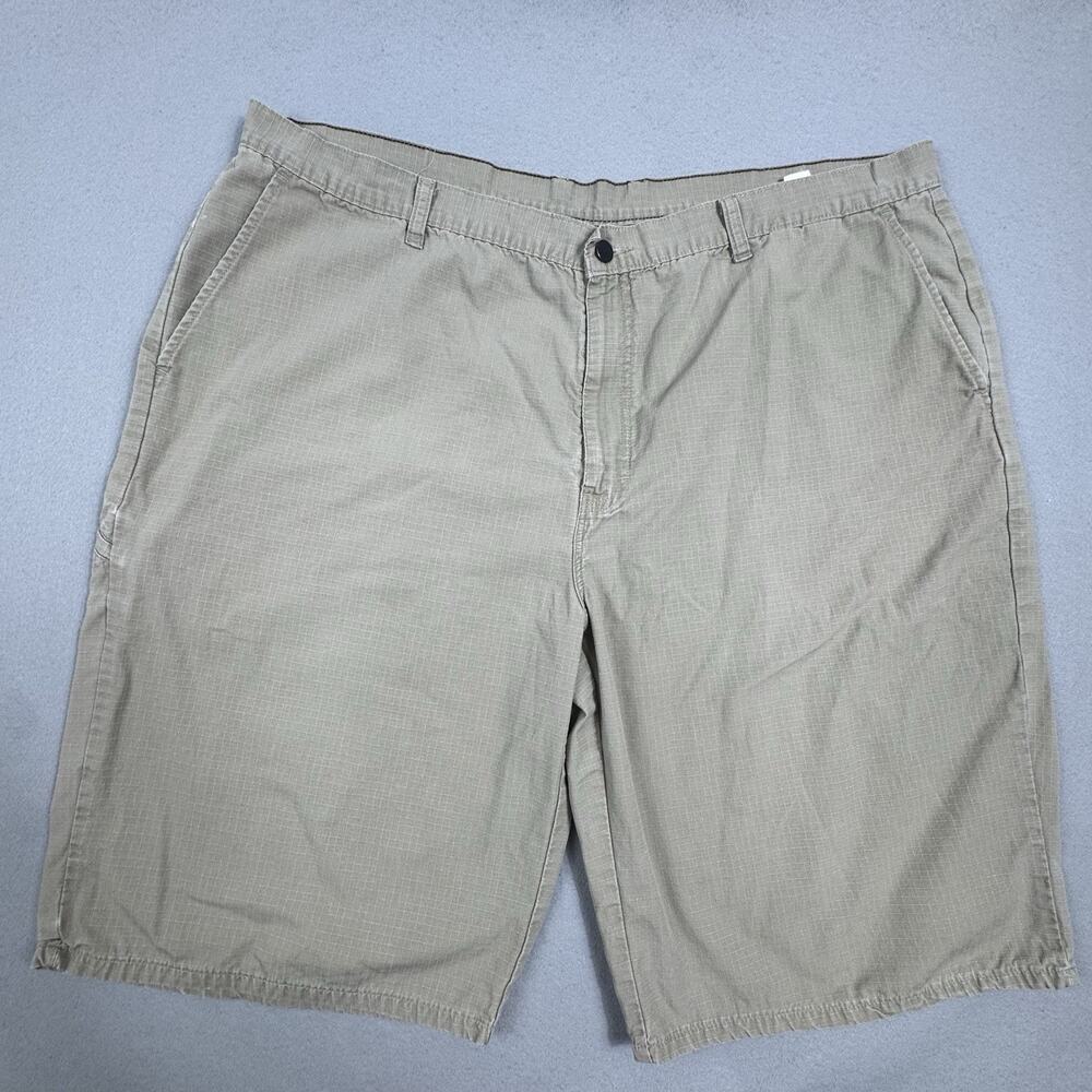 Dickies Mens 44 Khaki Ripstop Cargo Utility Workwear Shorts 12in Inseam Relaxed - Picture 1 of 16